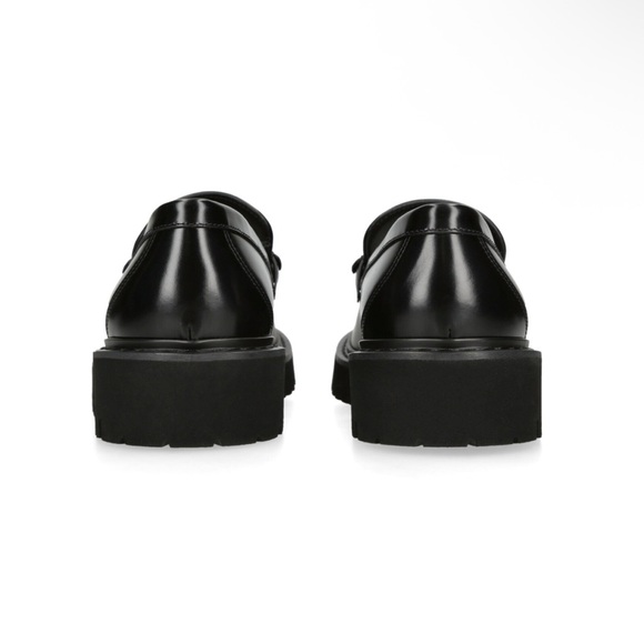 ❗️SOLD❗️VALENTINO GARAVANI VLOGO black leather loafers 39.5 - Picture 11 of 12